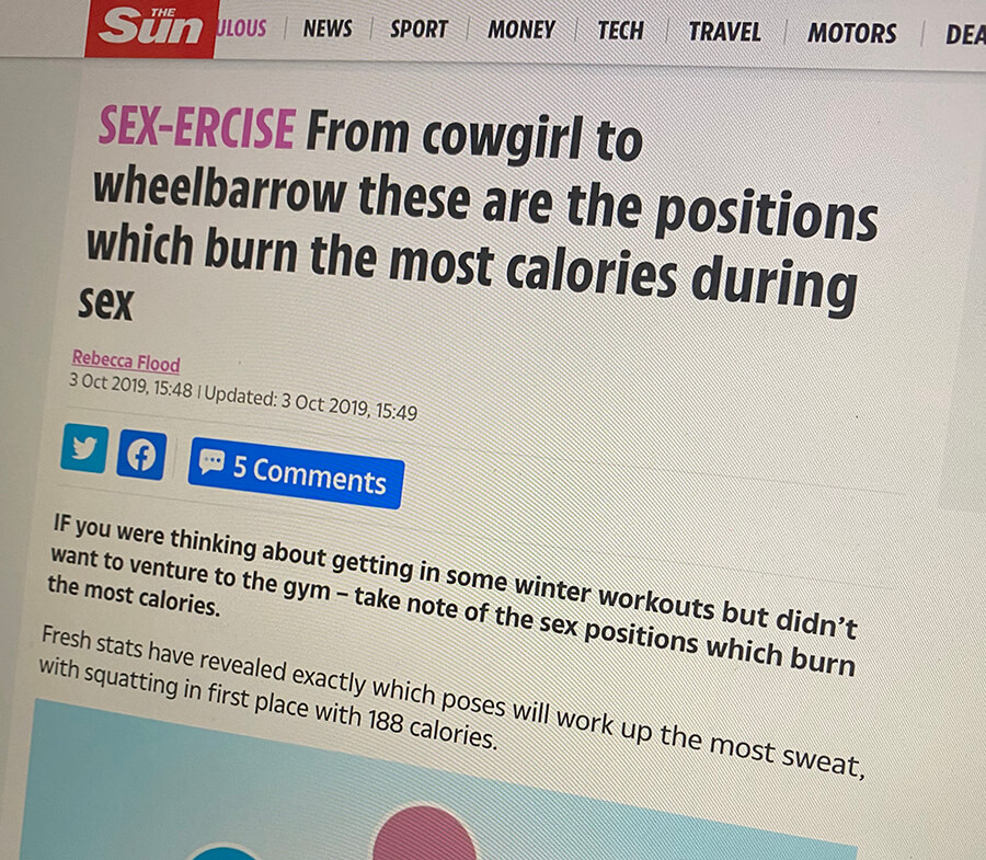 The Sun headline